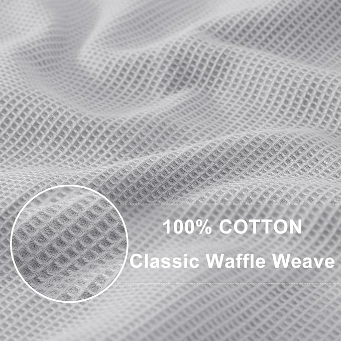 Homaxy 100% Cotton Waffle Weave Dish Cloths - Image 2