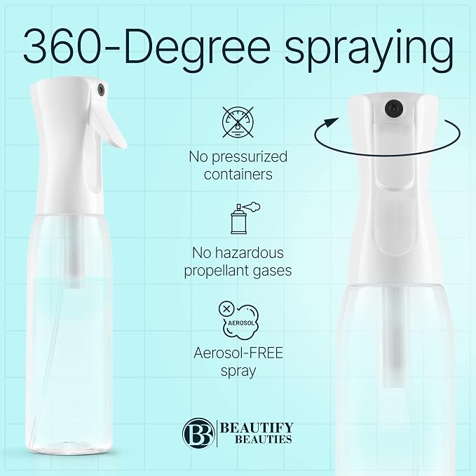 BeautifyBeauties Hair Spray Bottle – Ultra Fine Continuous Water Mister - Image 5