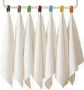 7-Pack Flat Flour Sack Towels – 100% Cotton Kitchen Dish & Tea Towels by WHITEWRAP