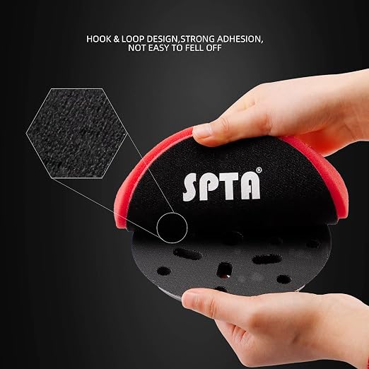 Red Finish Polishing Pads, Buffing Pads, SPTA 3Pcs 6.5 Inch Face - Image 5