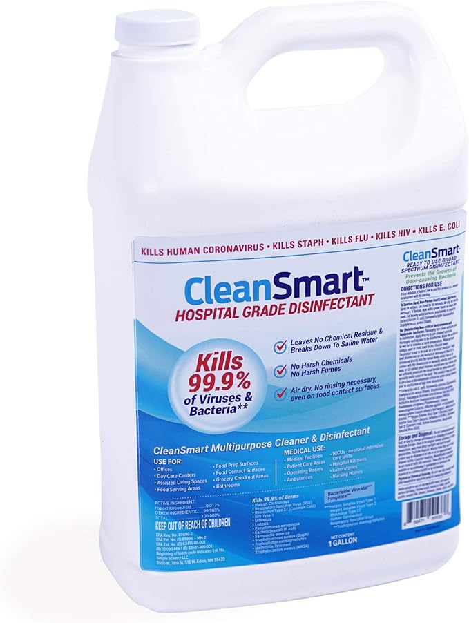 CleanSmart Hospital Grade Disinfectant, Kills 99.9% of Viruses and Bacteria by CleanSmart%E2%84%A2