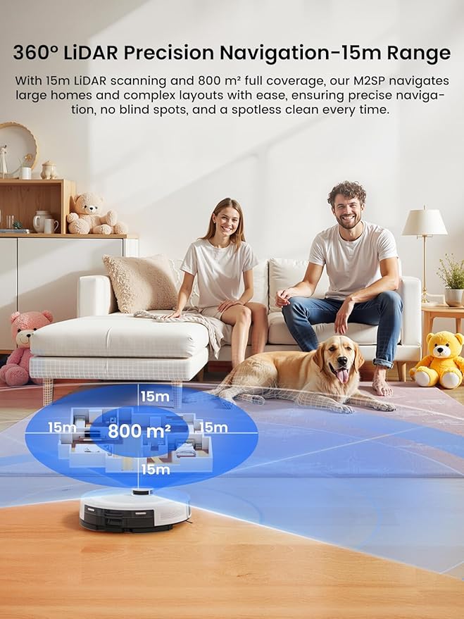 Lefant Robot Vacuum and Mop Combo, 8 Weeks Self-Emptying - Image 3
