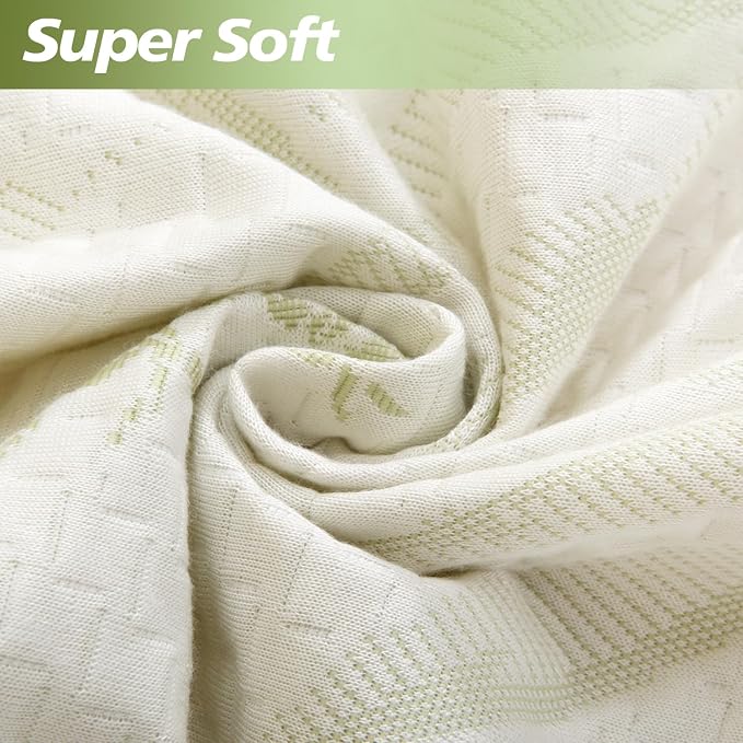 Twin Mattress Protector Waterproof Mattress Pad Washable Bamboo Rayon Mattress - Image 6