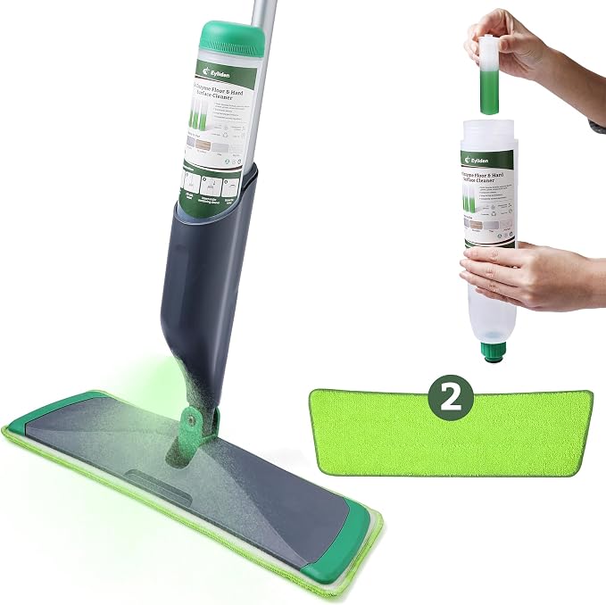 Eyliden Floor Spray Mop with Bio-Enzyme Cleaner Kit | Multi-Surface Cleaner by Eyliden