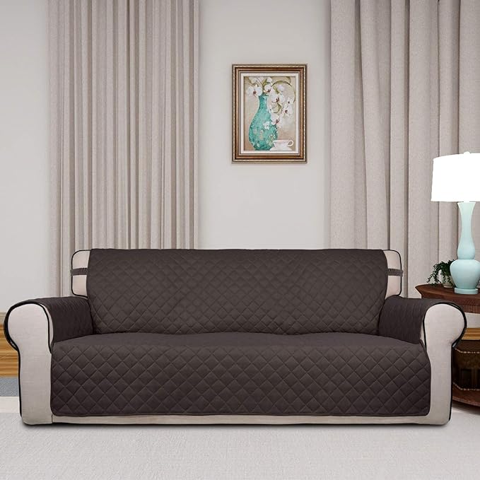 PureFit Reversible Quilted Sofa Cover, Water Resistant Slipcover Furniture - Image 2