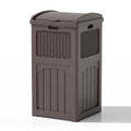Patiowell 36 Gallon Outdoor Trash Can, Resin Outdoor Garbage Can by Patiowell