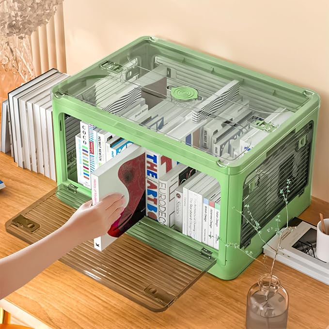 Collapsible Storage Bins with Lids, Closet Organizers, Dorm Room Essentials - Image 6