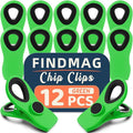 FINDMAG Big Chip Clip, Cute Magnet Clips Refrigerator Sealing Clip, Plastic by FINDMAG