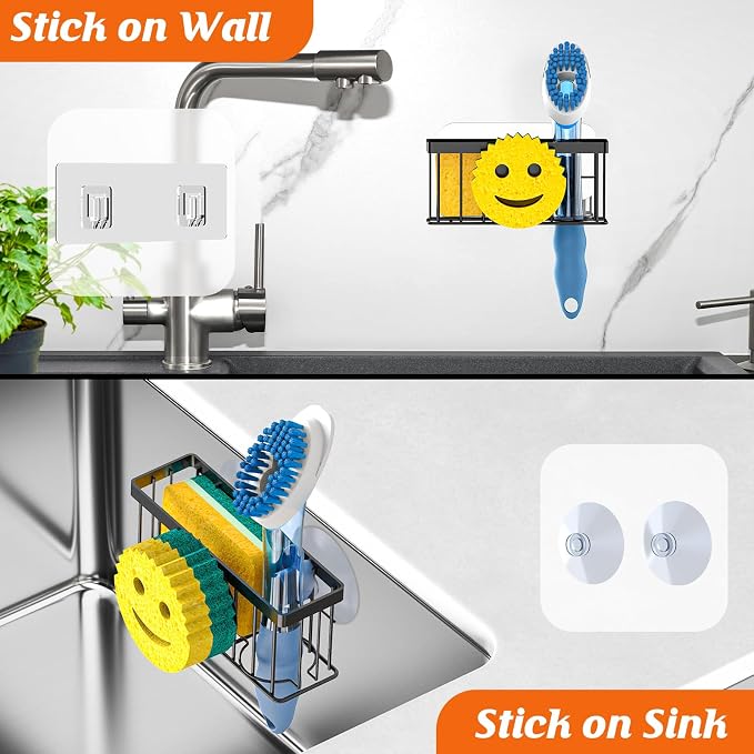 Sponge Holder Smiley Face, Sink Caddy, Sink Organizer - Image 7