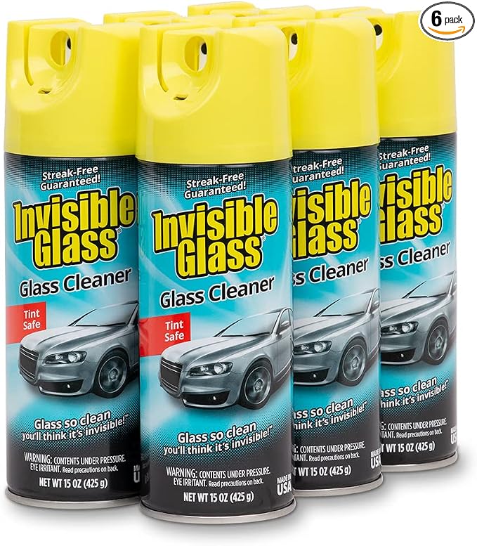 Invisible Glass 91163-6PK Premium Aerosol Glass and Window Cleaner by InvisibleGlass