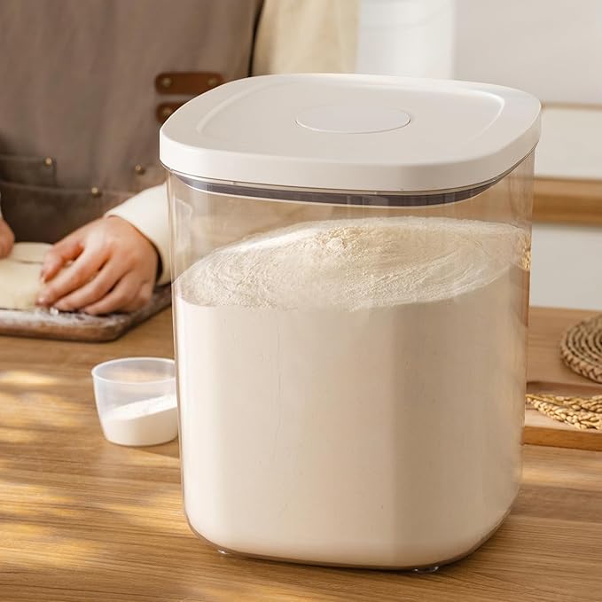 Airtight Rice Container 25 Lbs, Dry Food Holder - Image 3