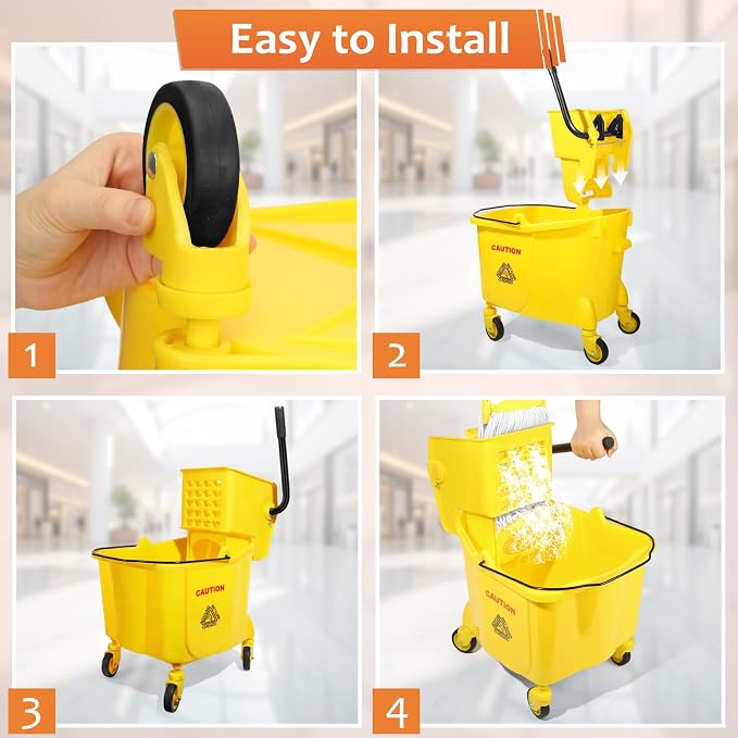 38 Qt Commercial Mop Bucket - Image 7