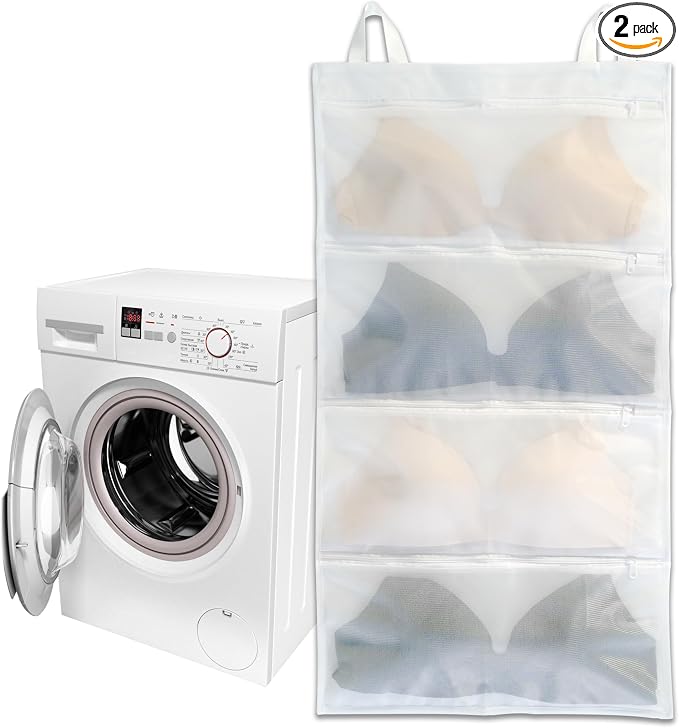 Bra laundry bags for washing machine, Holds 4 D-F cups sizes, Storage and by Yisiziyo