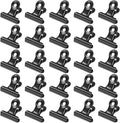 30 Pack Bulldog Clips 0.87 Inch Small Hinge Paper Clips Metal Hinge Clips by Orcielo
