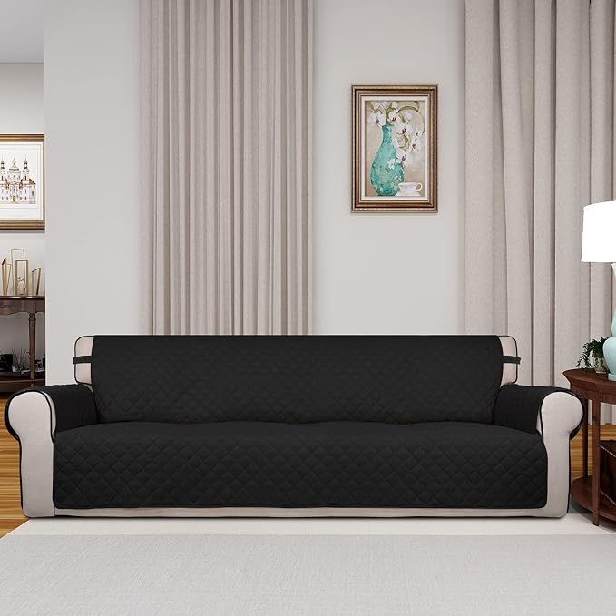 PureFit Reversible Quilted Sofa Cover, Water Resistant Slipcover Furniture - Image 2