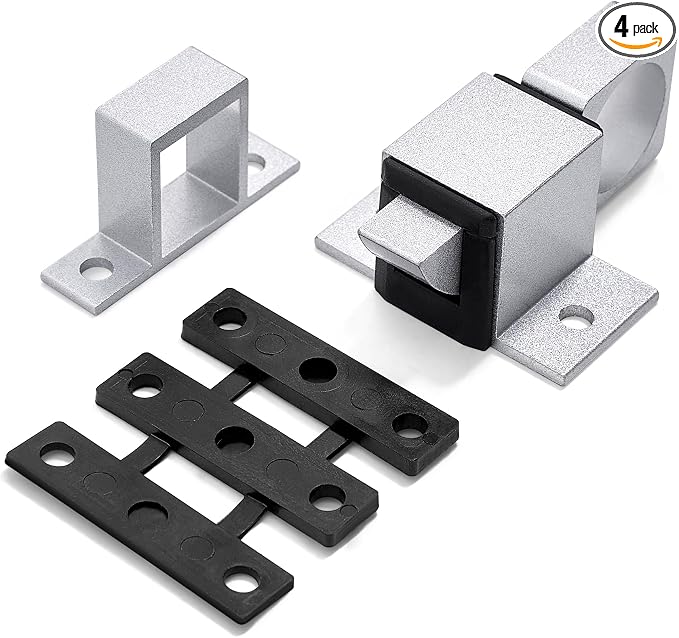 4 Packs Self-Closing Gate Latches, Aluminum Alloy Security Latch by INIRET