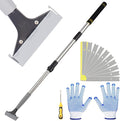 Floor Scraper Telescopic, 38 to 52in 4Inch Razor Blade Floor Scrapers Long by Frebuta