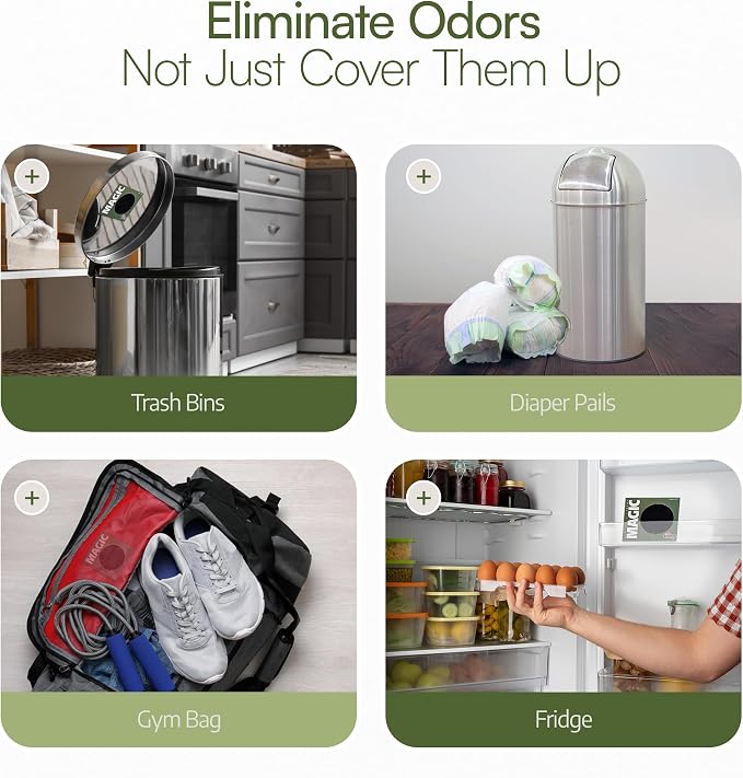 Odor Magic - Activated Charcoal Fridge Deodorizer - Better than Baking Soda - - Image 3