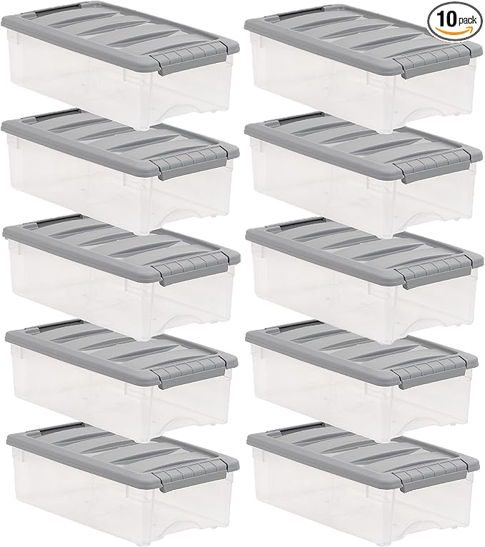 Amazon Basics Plastic Storage Containers by AmazonBasics