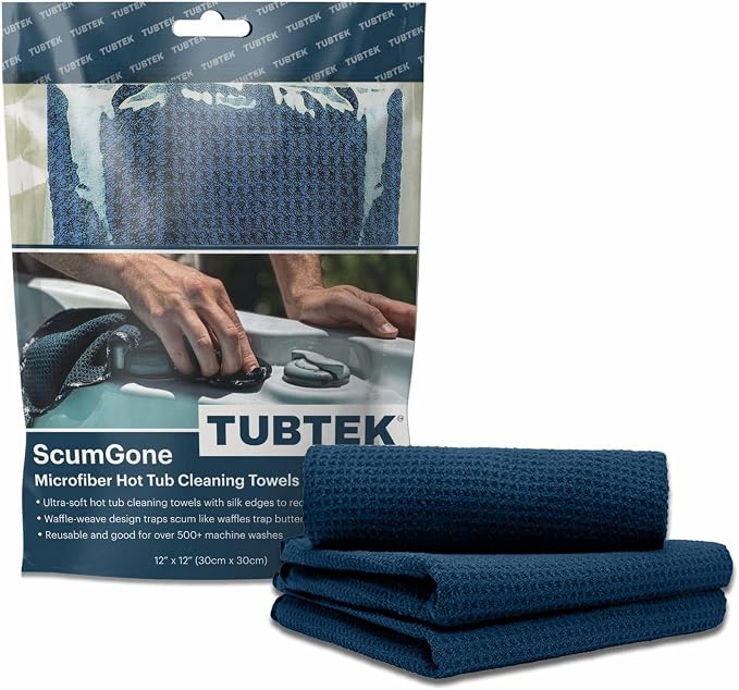 TUBTEK Microfiber Hot Tub Surface Cleaner Towels – Hot Tub Cover Cleaner & by TUBTEK
