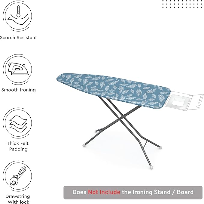 Encasa XO Ironing Board Cover and Pad 54"x15" - Image 3