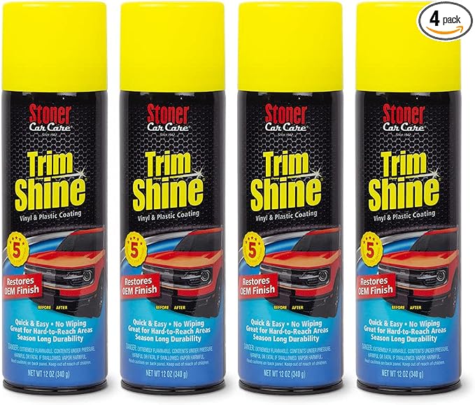 Stoner Car Care 91034-4PK Trim Shine – Vinyl and Plastic Protectant by StonerCarCare