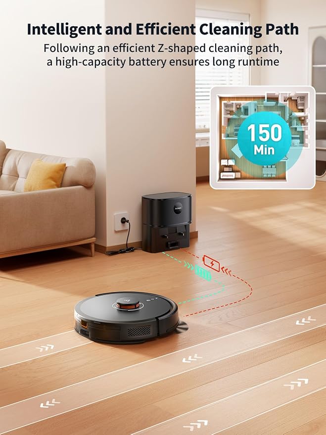 Robot Vacuum and Mop, Self-Emptying Robot Vacuum Cleaner - Image 6