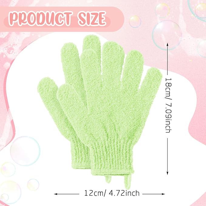104 Pcs Exfoliating Glove Bulk Shower Gloves - Image 2