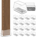 24PCS Rectangular Chair Leg Floor Protectors by Violibar