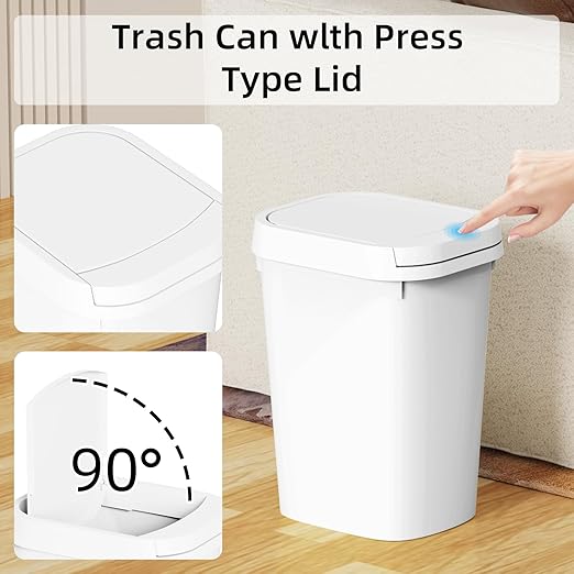 3 Pack Bathroom Small Trash Can - Image 7