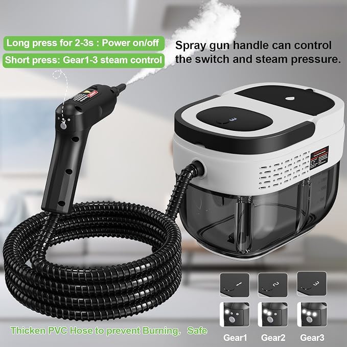 Handheld Steam Cleaner for Home, 2500W High Pressure Steam Cleaner for Car - Image 9