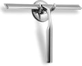 Ettori Shower Squeegee Clear Glass Wall Cleaner Stainless Steel by Ettori