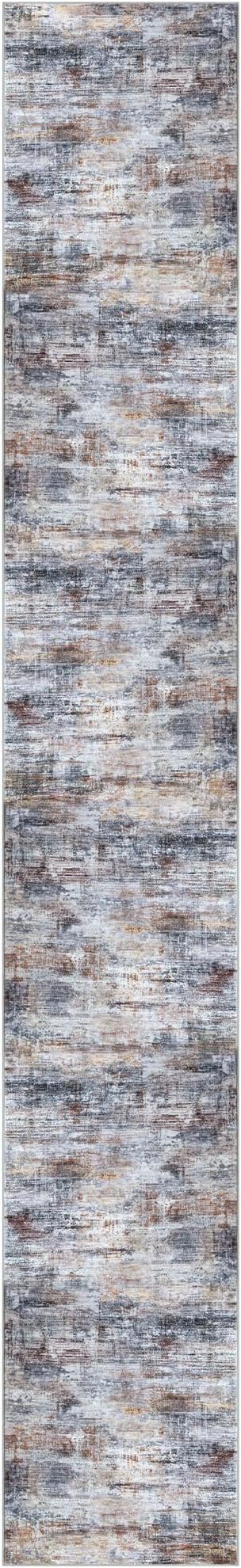 IOHOUZE Abstract Runner Rug 3x20 Ft Extra Long Washable Runners - Image 9