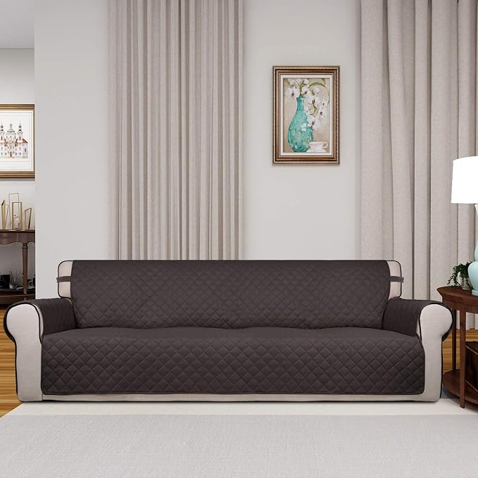 PureFit Reversible Quilted Sofa Cover, Water Resistant Slipcover Furniture - Image 2