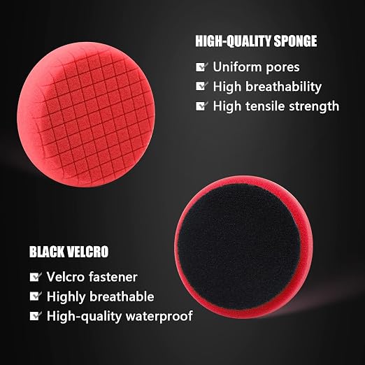 Red Finish Polishing Pads, Buffing Pads, SPTA 1Pcs 3.5 Inch Face - Image 6