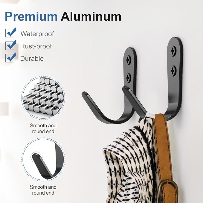10PCS Hooks - Wall Mount Coat Hooks - Image 2
