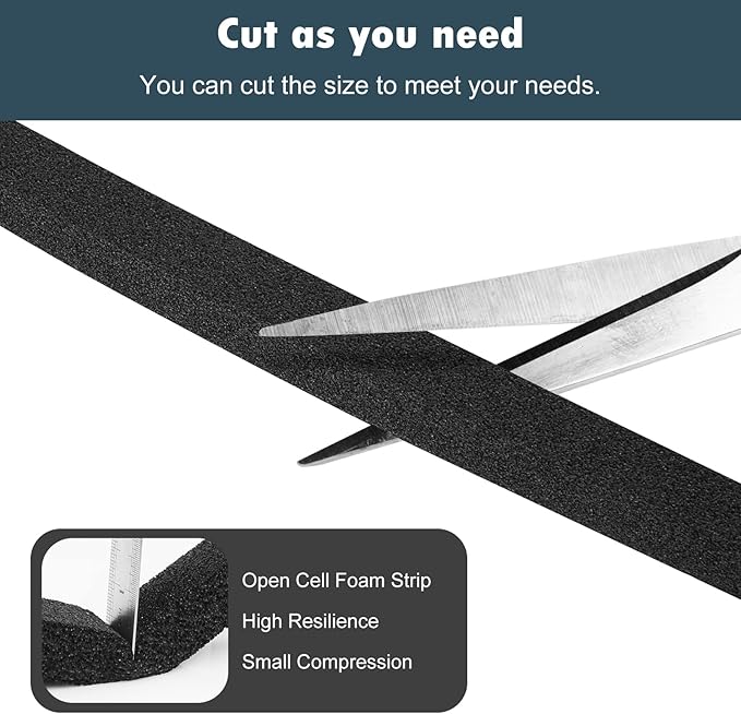 YIJUHOU Weather Stripping Door Seal Window Air Conditoner Insulation Foam Seal - Image 5