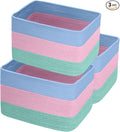 Hopegiver Woven Storage Baskets 15x11x10 Inch, 3 Pack Collapsible Cube Storage by HOPEGIVER