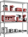 1760 LBs 4 Tier Storage Rack Metal Wire Shelving Unit, Storage Standing Shelf by MEIGAOPLASTICANDMETALHKCOLIMITED