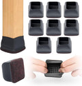 Ezprotekt 8 Pcs Extra Large Square Chair Leg Floor Protectors, Silicone Felt by VisittheEzprotekt