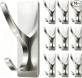 Self Adhesive Coat Hooks for Hanging: Heavy Duty Stainless Wall Hook for Towel by pickpiff