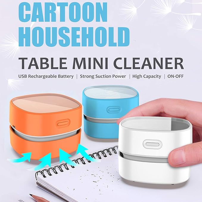ODISTAR Desktop Vacuum Cleaner, Mini Table dust Sweeper Energy Saving - Image 5