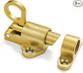 3 Packs Self-Closing Latches，Gold Spring Door Lock，Resilient Bolt Latch by INIRET