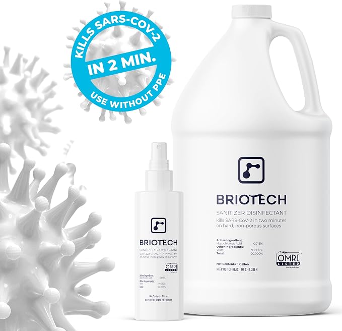 BRIOTECH Sanitizer Disinfectant Hypochlorous Spray, Kills 99.99% of Viruses & - Image 6