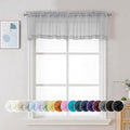 Chyhomenyc Sheer Light Grey Valances by Chyhomenyc