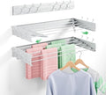 BAKON Clothes Drying Rack Wall Mounted 40", Laundry Clothes Drying Rack by BAKON