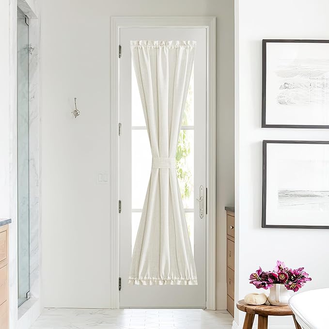 NICETOWN Linen Sheer Patio Door Curtain Drapery Panel by NICETOWN