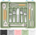 Extra Large Expandable Silverware Organizer, BPA-Free Food-Safe Cutlery by Unknown