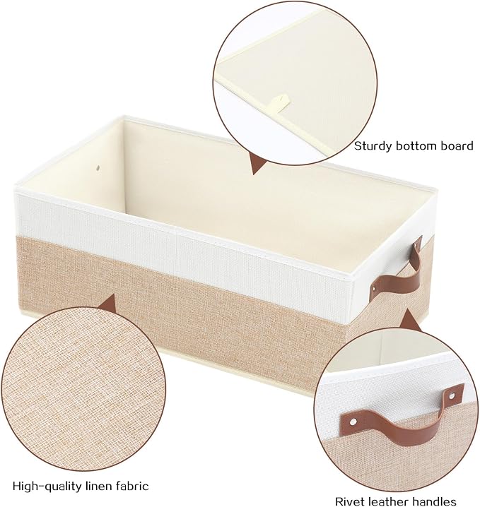 Closet Organizer Bins 3 Pack, Large Storage Bins - Image 4