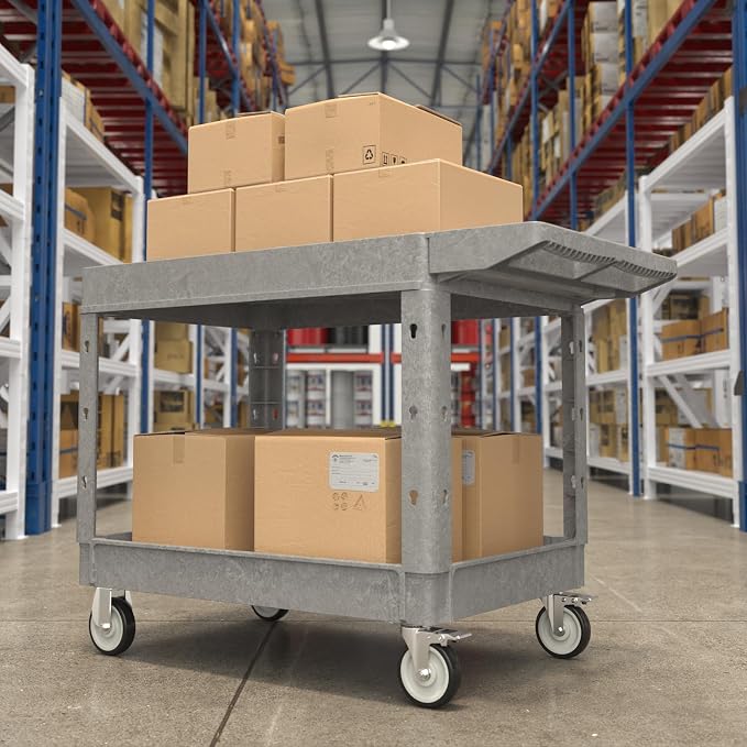 Heavy Duty Flat Top Utility Cart - Image 5